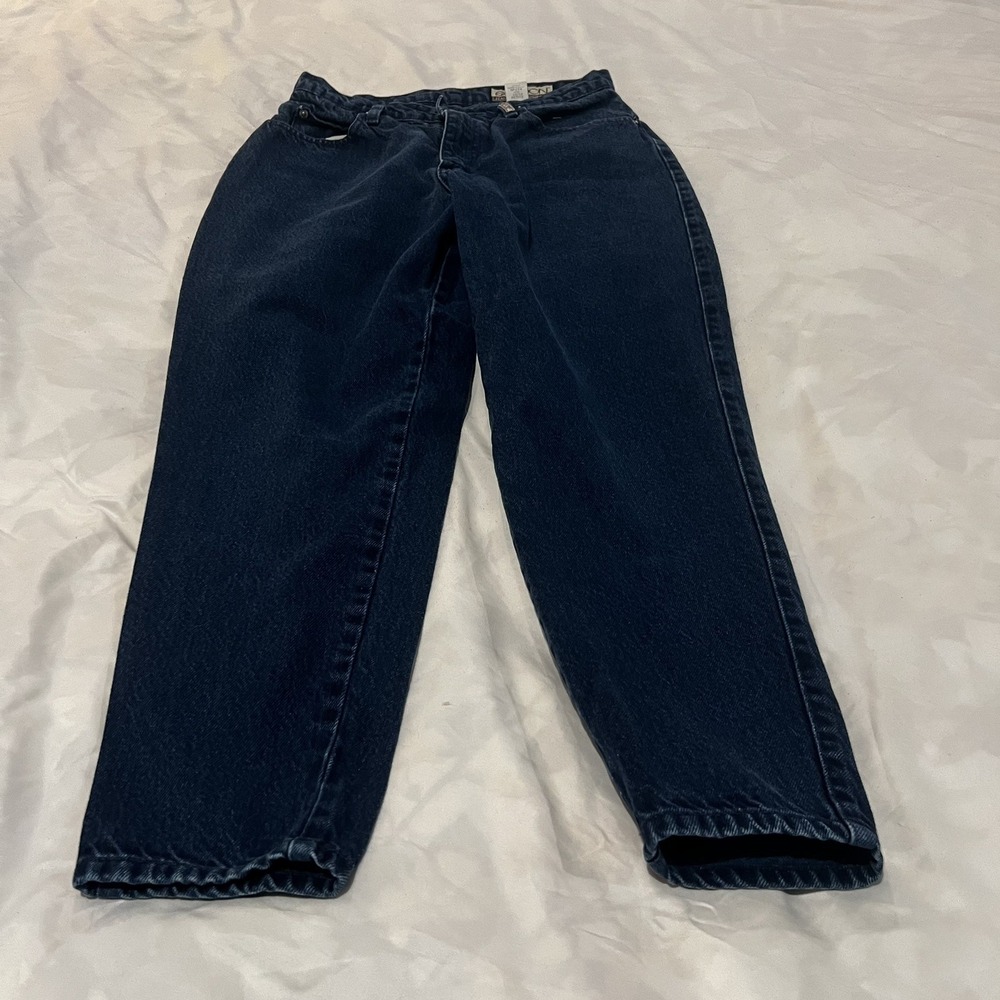 Vintage Sassoon Dark Blue 11/12 Jeans Womens 16 High Waist Mom Jeans‎